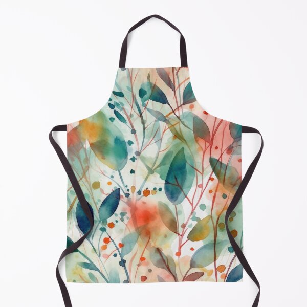 Item preview, Watercolor Spring Leaves Pattern - Whimsical Dreamscapes and Nature-Inspired Imagery designed and sold by stateofhuman.