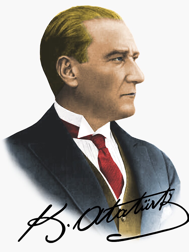 Sticker for Sale mit Mustafa Kemal Atatürk von buddybryan