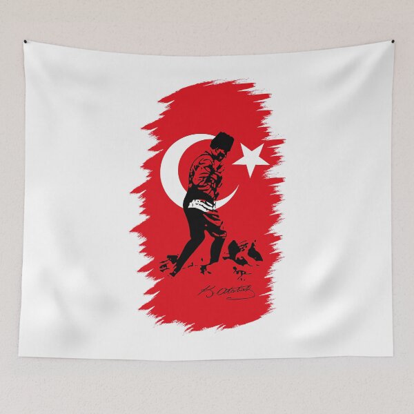 Item preview, Mustafa Kemal Atatürk and Flag designed and sold by buddybryan.