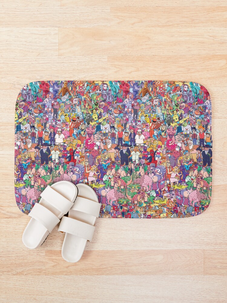 Thumbnail 1 of 6, Bath Mat, Total Ripoff Pattern designed and sold by TotalRipoff.