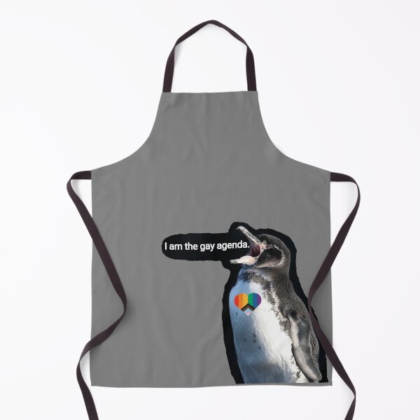 Artikelvorschau, Grey #808080 Galapagos Penguin screams I am the gay agenda entworfen und verkauft von SBPenguins.
