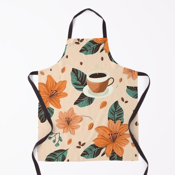 Item preview, Coffee Cup & Orange Lilies Pattern - Nature-inspired designed and sold by GiveMeMood.