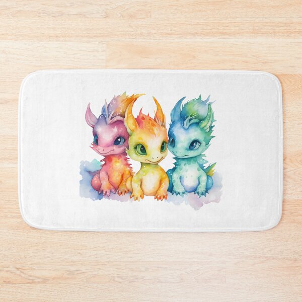 Item preview, Watercolor cute dragon baby pack colorful designed and sold by ArtHideaway.