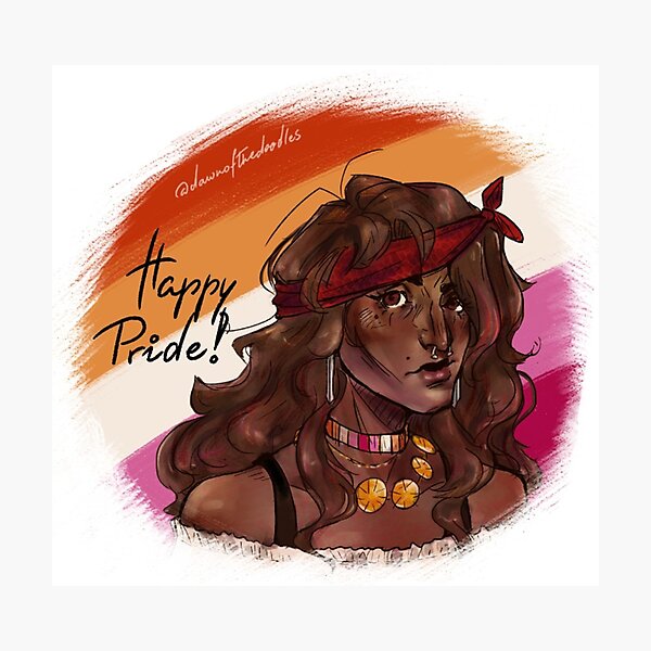 Item preview, Lesbian pride! designed and sold by DarcyIsAFrog.