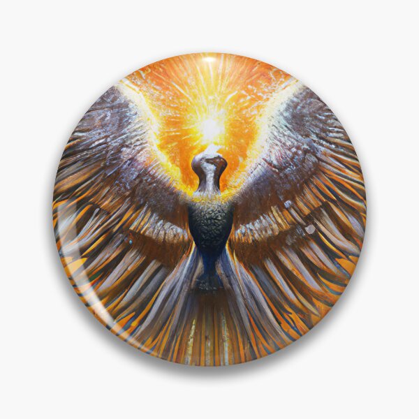 Aperçu de l'œuvre L'oiseau s'envole dans les flammes de la Renaissance  créée et vendue par PinkParrotStore.