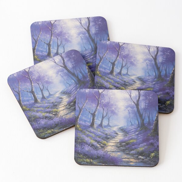 Item preview, Lavender Dreams: A Serene Forest of Purple Hues Landscape designed and sold by EVA4designs.