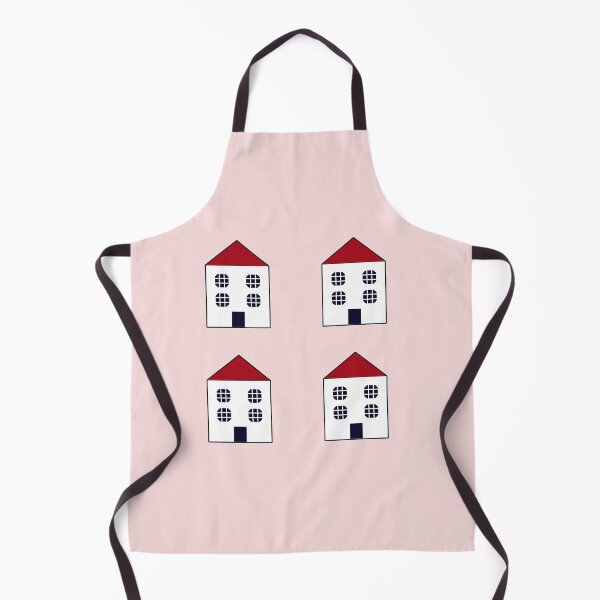 Item preview, Four Tiny White Folk Houses designed and sold by ImperialLily.