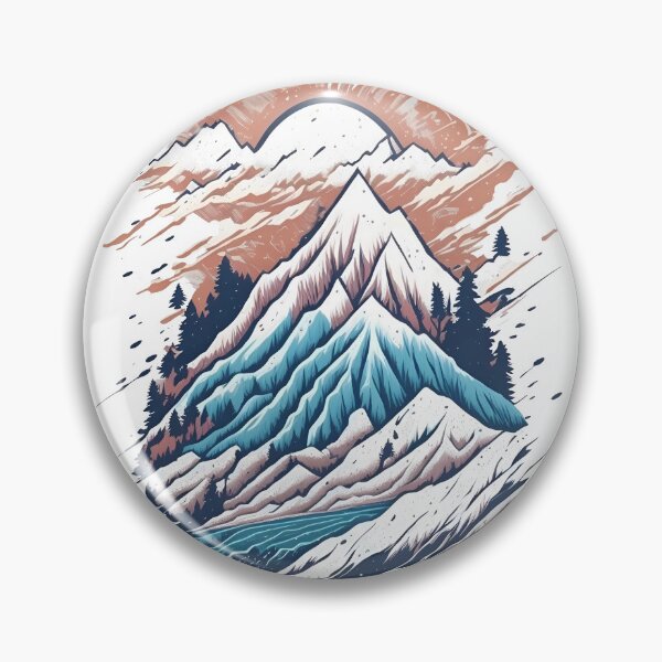 Item preview, Mountain Splash Illustration Graphic  designed and sold by craftyartsdigi.