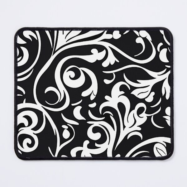 Item preview, Swirly Black and White Vines Pattern designed and sold by ArtsyAmp.