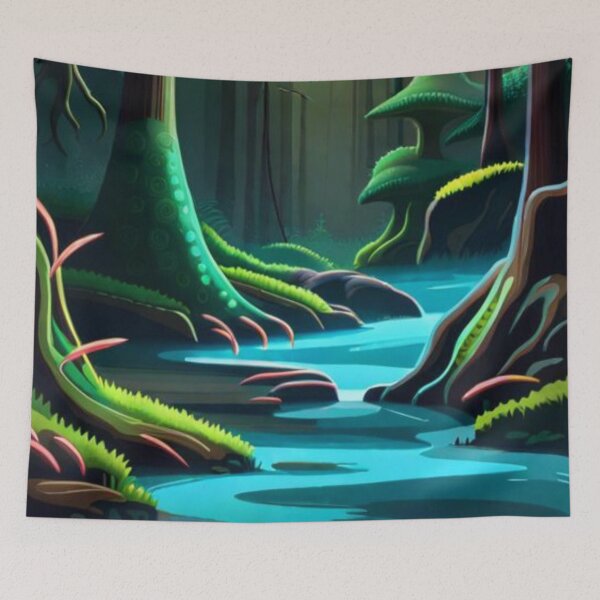Item preview, Bleu Glowing Dense Forest designed and sold by Starskriem.