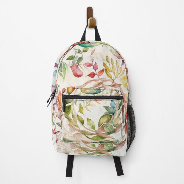 Item preview, Seamless Watercolor Pattern of Autumn Leaves - Nature-Inspired Design with Swirling Colors designed and sold by stateofhuman.