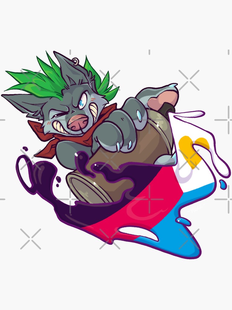 Thumbnail 3 of 3, Sticker, [Spride] PolyA pride ! designed and sold by Mlice.