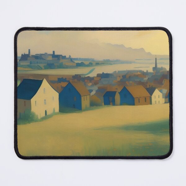 Item preview, Rural European Houses painting designed and sold by ArtsyAmp.