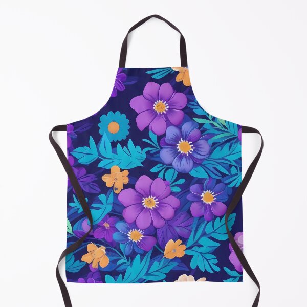Artikelvorschau, Blaue und violette Blumen entworfen und verkauft von Nosy is Everything.