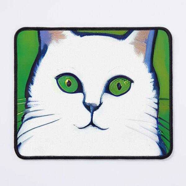 Item preview, White Cat Painting designed and sold by ArtsyAmp.