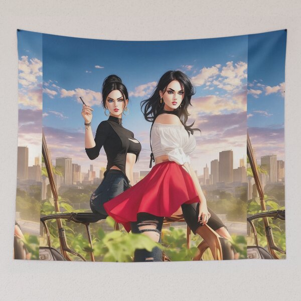 Artikelvorschau, Lovely artwork featuring trendy fashionable glamorous women entworfen und verkauft von Vintage Designs +.