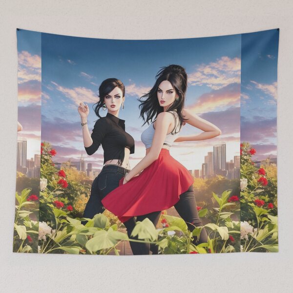 Item preview,  Lovely artwork featuring trendy fashionable glamorous women designed and sold by Vintage Designs +.