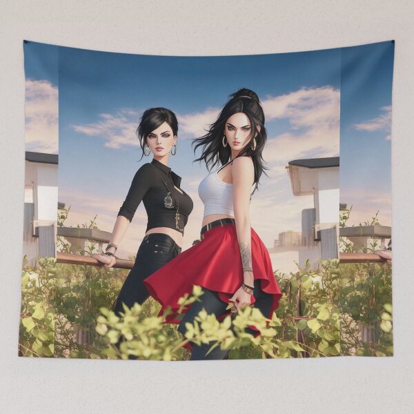 Artikelvorschau,  Lovely artwork featuring trendy fashionable glamorous women entworfen und verkauft von Vintage Designs +.