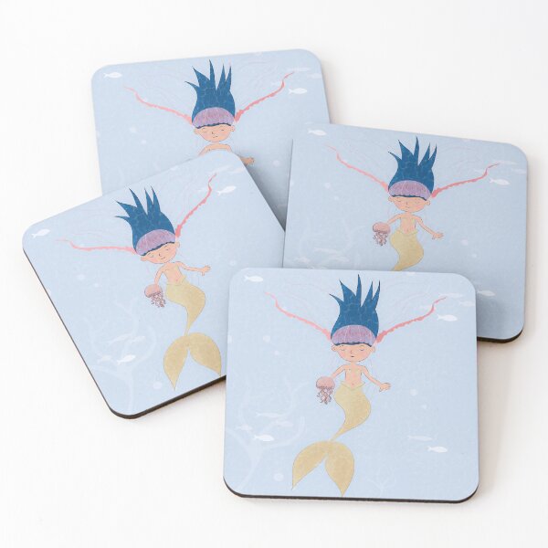 Item preview, Mermaid and the Beautiful Jellyfish designed and sold by istoriadesign.