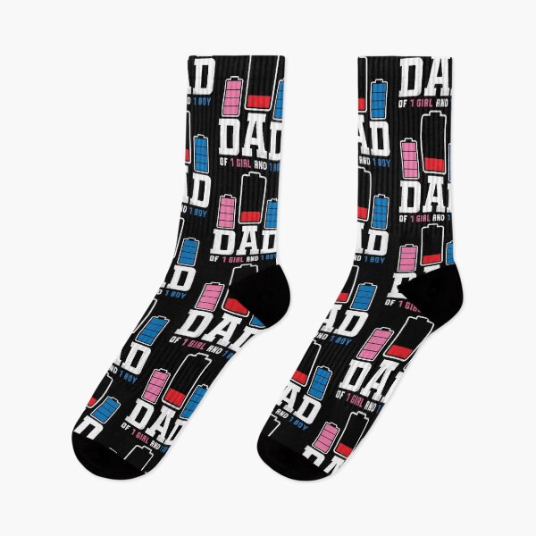 Item preview, Dad of 1 Girl and 1 Boy Funny Men Father's Day Low Battery Gift designed and sold by JUSTBEELEGANT.