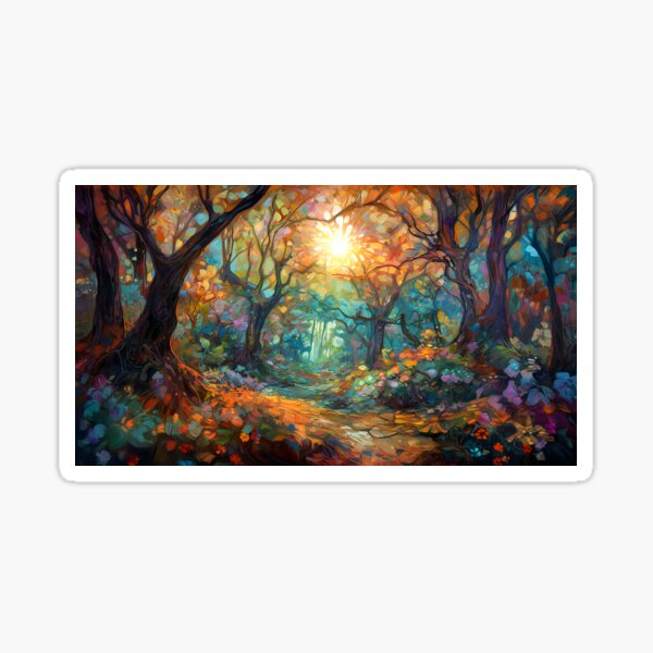 Artikel-Vorschau von Impressionistische Waldmalerei 5, designt und verkauft von Art by Lilia.