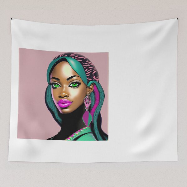Item preview, Beautiful girl Arabian with green eye and pink lips 2502 copy designed and sold by rizwanfdi.
