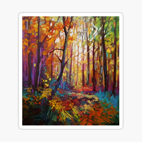 Artikel-Vorschau von Impressionistisches Waldgemälde 6, designt und verkauft von Art by Lilia.