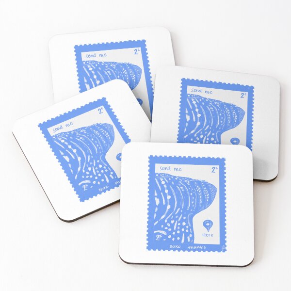 Item preview, Send Me Here Whale Shark | My 2 Cents Vintage Stamp designed and sold by stuffbyjdohde.