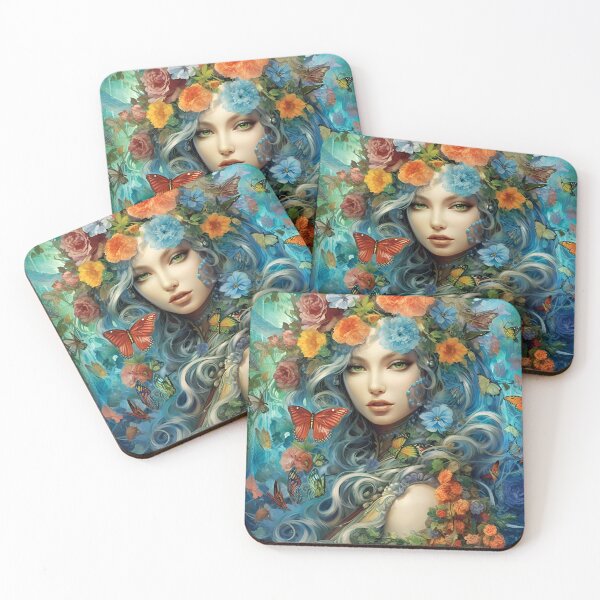 Item preview, Fairy in garden designed and sold by Art by Lilia.