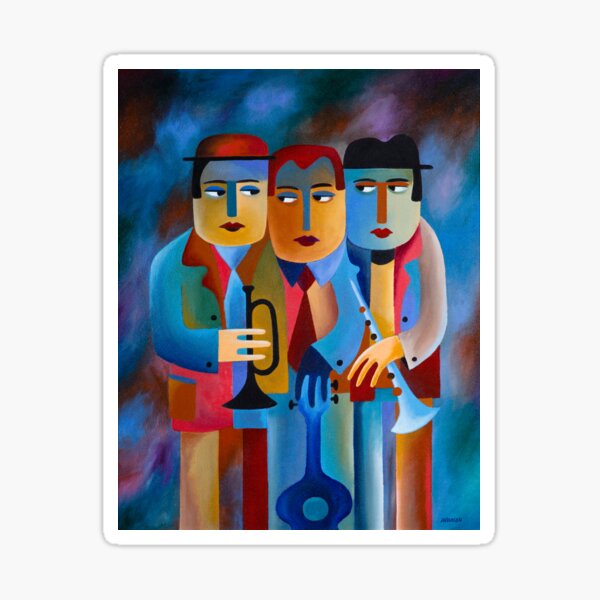 THREE MUSICIANS Sticker