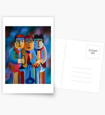 THREE MUSICIANS Postcards
