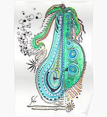 A PEAR ON THE BEACH Poster