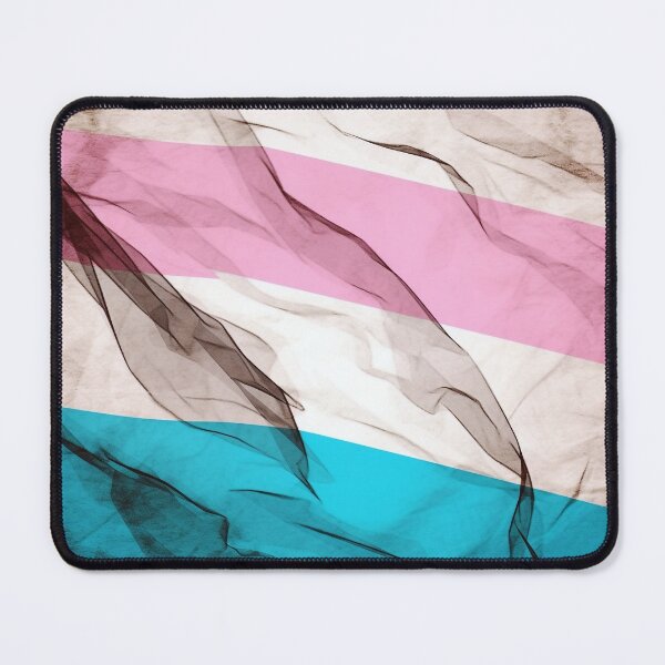 Item preview, Transgender Flag Art Print - Soft Brushstrokes, Muted Colors designed and sold by stateofhuman.
