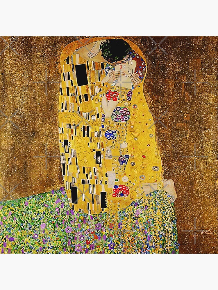 Der Kuss The Kiss By Gustav Klimt Liebespaar The Lovers Sticker For Sale By Gascondi