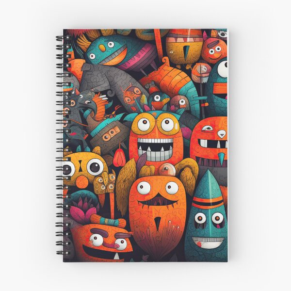 Item preview, Colorful monsters cartoon characters designed and sold by AiAgency.