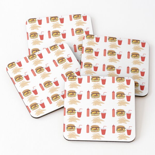 Item preview, Fast Food Burger Fries Pattern designed and sold by idovedesign.