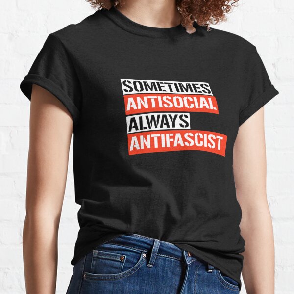 Antifa Red Sox” Ladies Shirt – Fire and Flames Music and Clothing