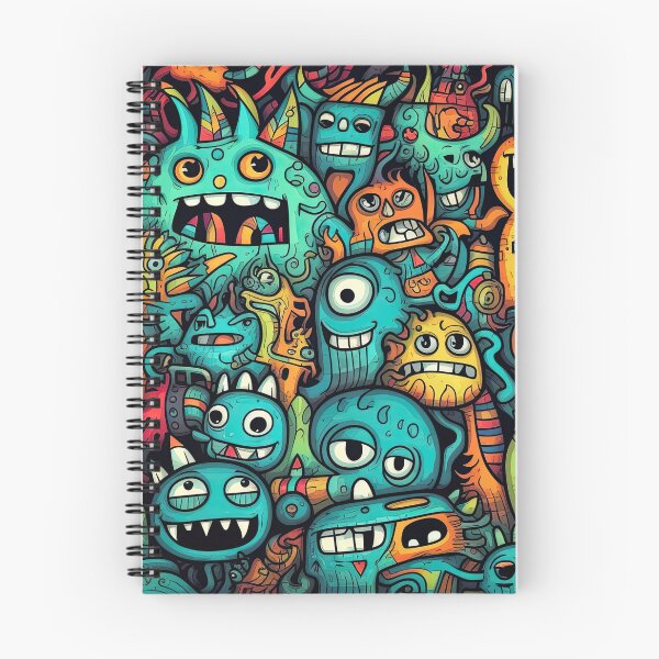 Item preview, Colorful monsters cartoon characters designed and sold by AiAgency.