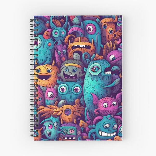Item preview, Colorful monsters cartoon characters designed and sold by AiAgency.