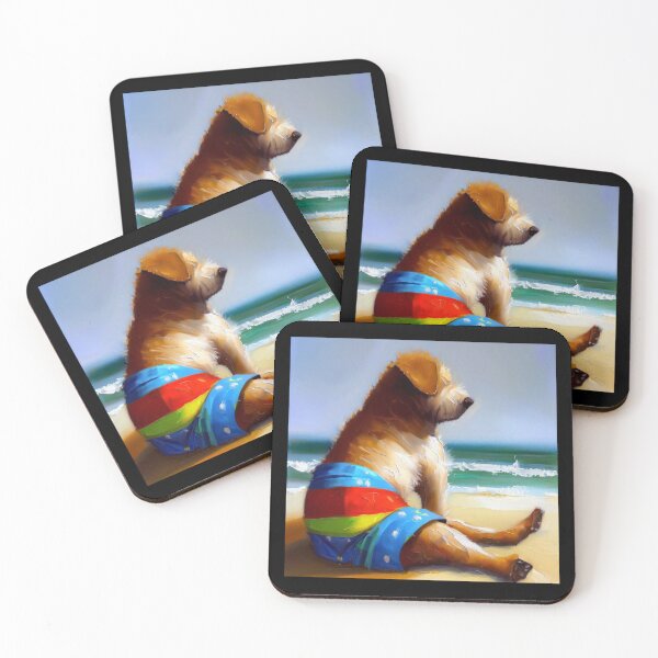 Item preview, Dog at the Beach designed and sold by CrankyOldDude.