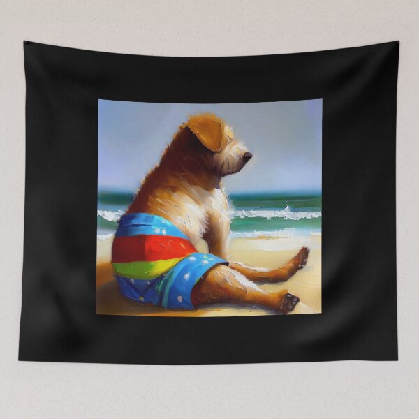 Item preview, Dog at the Beach designed and sold by CrankyOldDude.