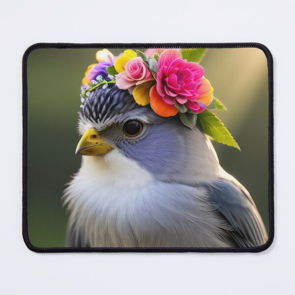 Item preview, Little bird with flower crown designed and sold by undscrsteve.