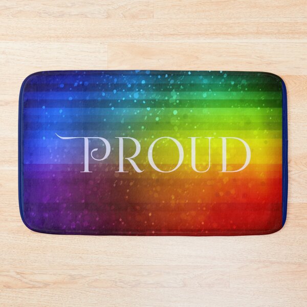 Item preview, "Proud" Abstract Pride Flag Design - Luminous Digital Art Print designed and sold by stateofhuman.