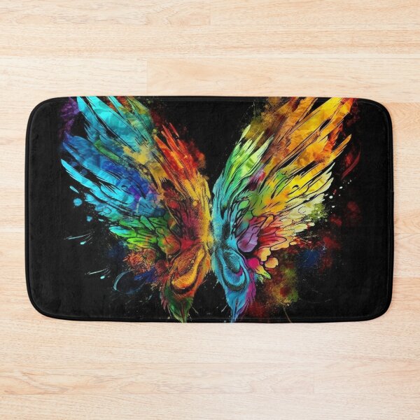 Item preview, Abstract Pride Angel Wings - Inspiring Colored Wings Digital Art Print  designed and sold by stateofhuman.