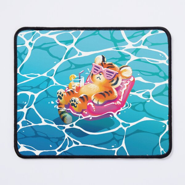Item preview, Beach Vibin Tiger designed and sold by mamath.