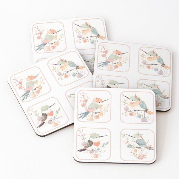 Item preview, Hummingbird Sticker Sheet - Delicate Elegance designed and sold by ZenEverAI.