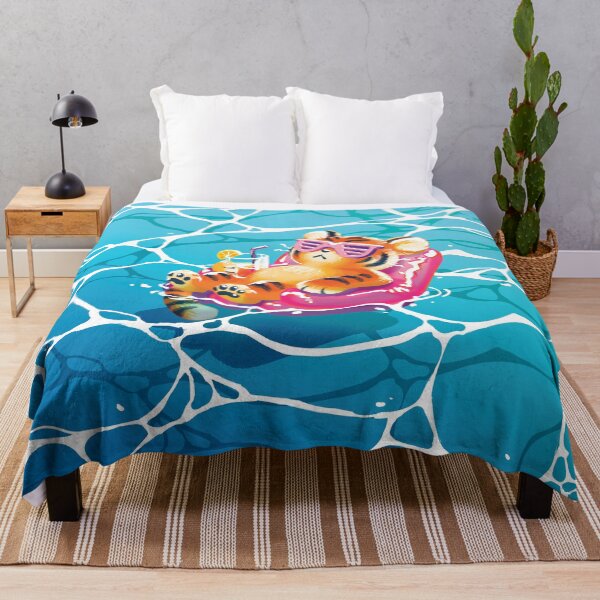 Item preview, Beach Vibin Tiger designed and sold by mamath.