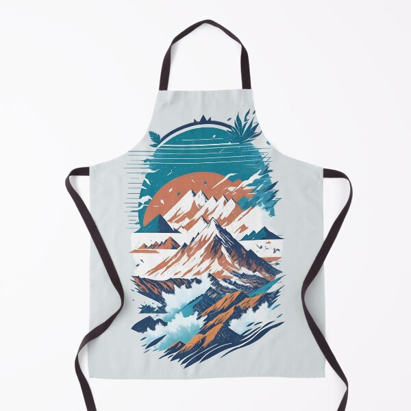 Item preview, Mountain Splash Retro Illustration designed and sold by craftyartsdigi.
