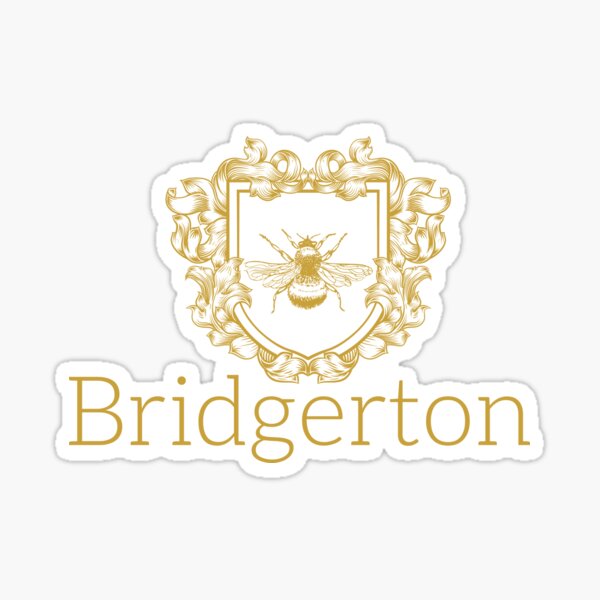 Aperçu de l'œuvre Bridgenton Blason avec abeille créée et vendue par Backstage by Leyzel.