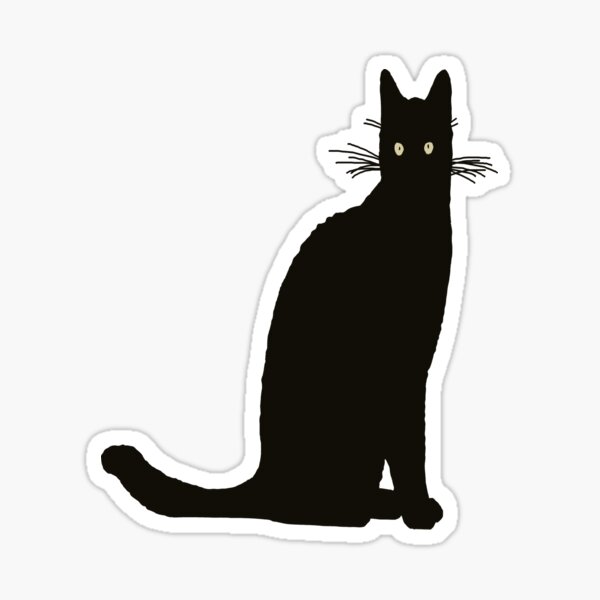 Sitting Black Cat Abstract Silhouette. Icon, Logo vector illustration.  15697039 Vector Art at Vecteezy